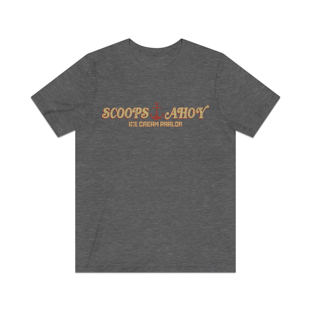 Scoops Ahoy Ice Cream Parlor 1985 Vintage Men's T-Shirt