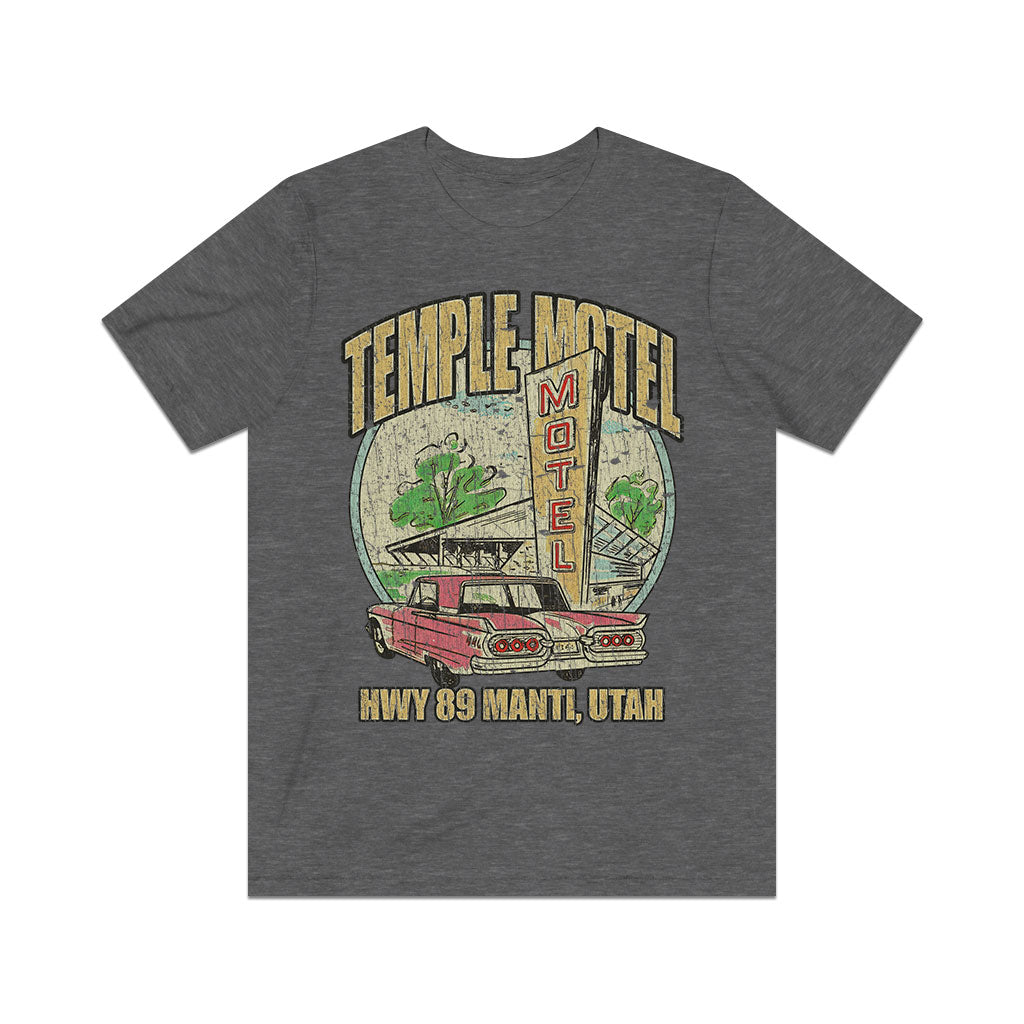 Temple Motel Manti, Utah 1959 Vintage Men's T-Shirt