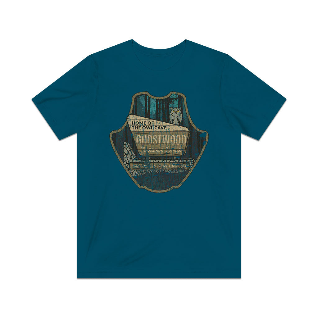 Ghostwood National Forest Sign 1989 Vintage Men's T-Shirt