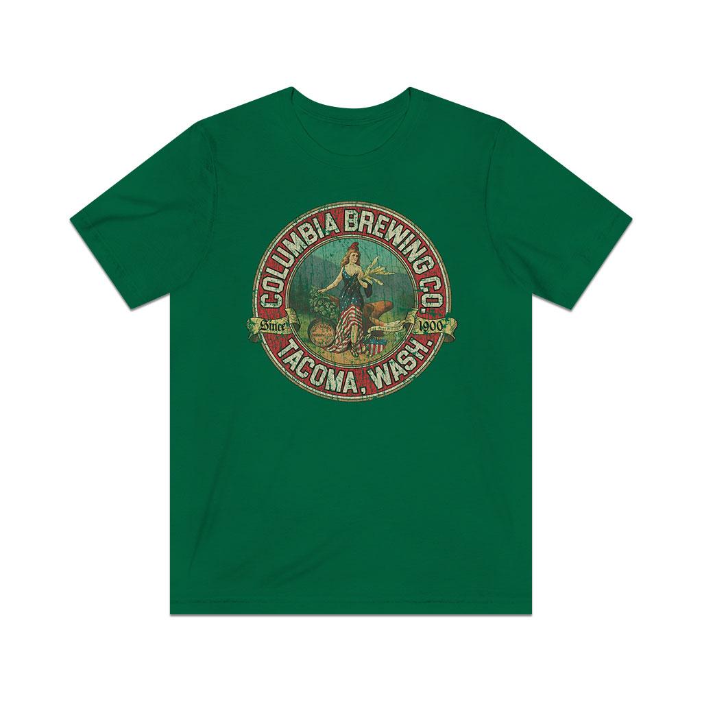 Columbia Brewing Company Tacoma 1900 Vintage Men’s T-shirt