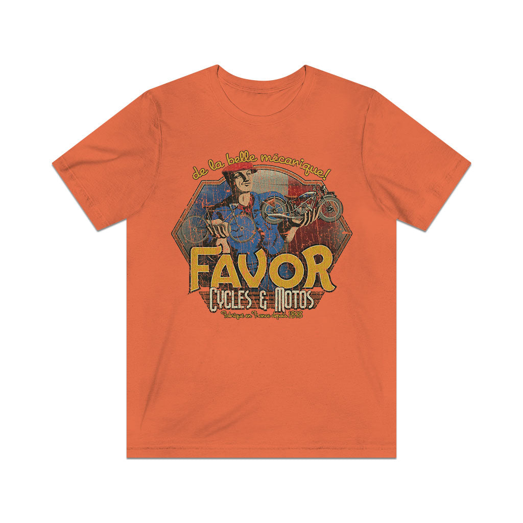 Favor Cycles & Motos de la Belle Mécanique 1898 Vintage Men's T-Shirt