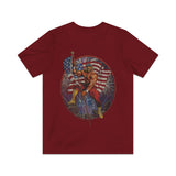 Flag Waving Patriot 1990 Vintage Men's T-Shirt