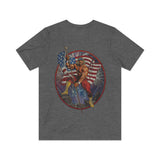 Flag Waving Patriot 1990 Vintage Men's T-Shirt