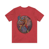 Flag Waving Patriot 1990 Vintage Men's T-Shirt