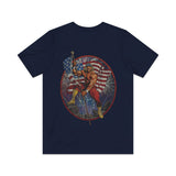 Flag Waving Patriot 1990 Vintage Men's T-Shirt