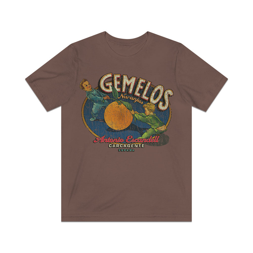 Gemelos Naranjas Carcagente 1935 Vintage Men's T-Shirt