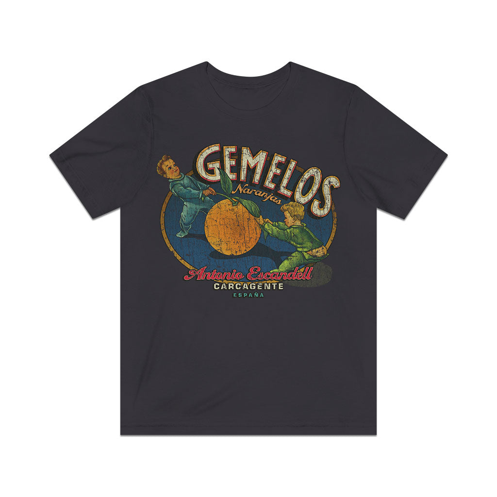Gemelos Naranjas Carcagente 1935 Vintage Men's T-Shirt