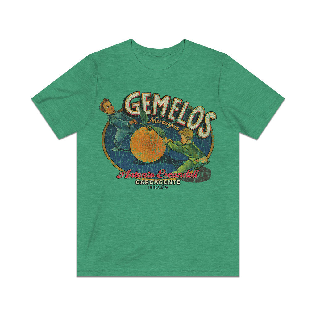 Gemelos Naranjas Carcagente 1935 Vintage Men's T-Shirt