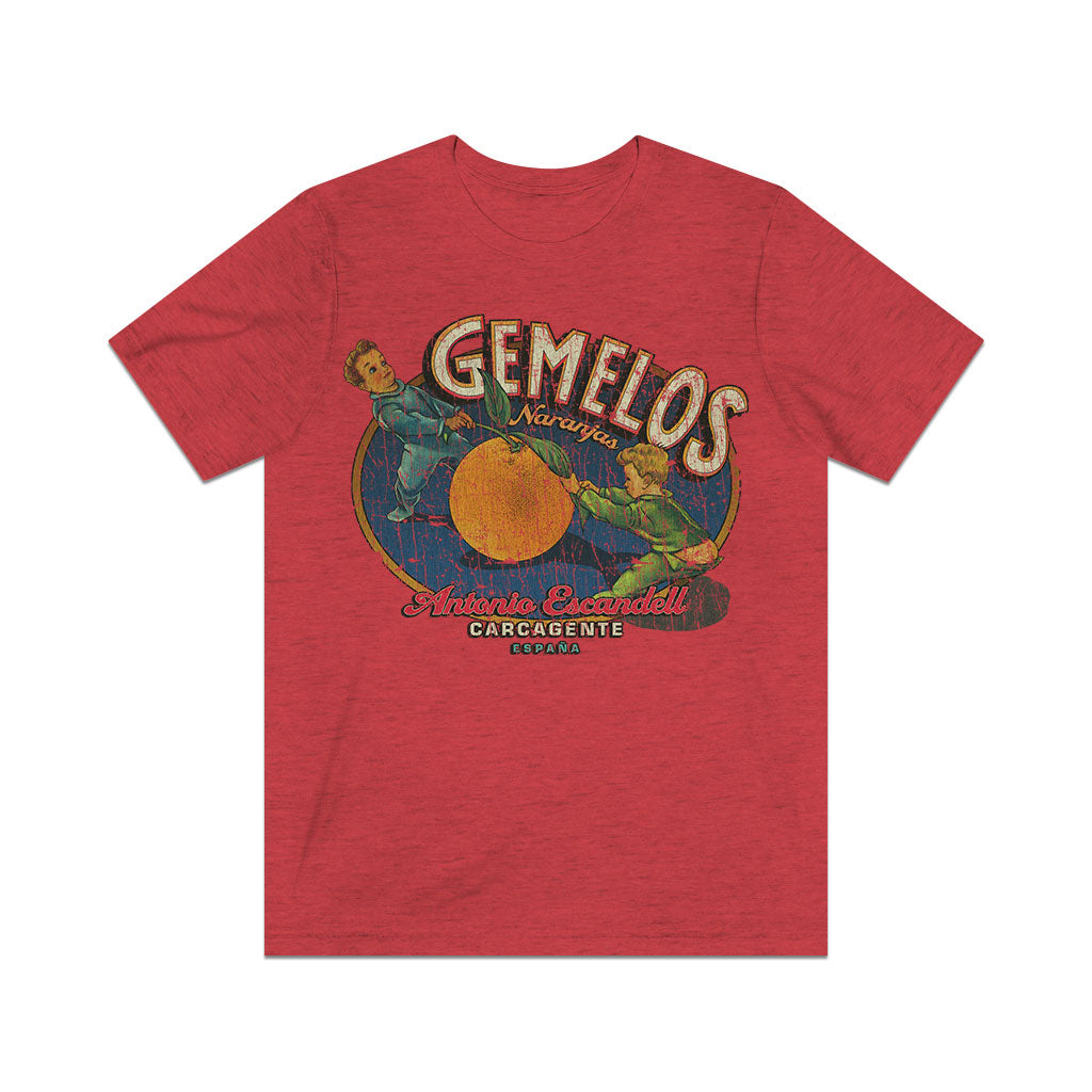 Gemelos Naranjas Carcagente 1935 Vintage Men's T-Shirt