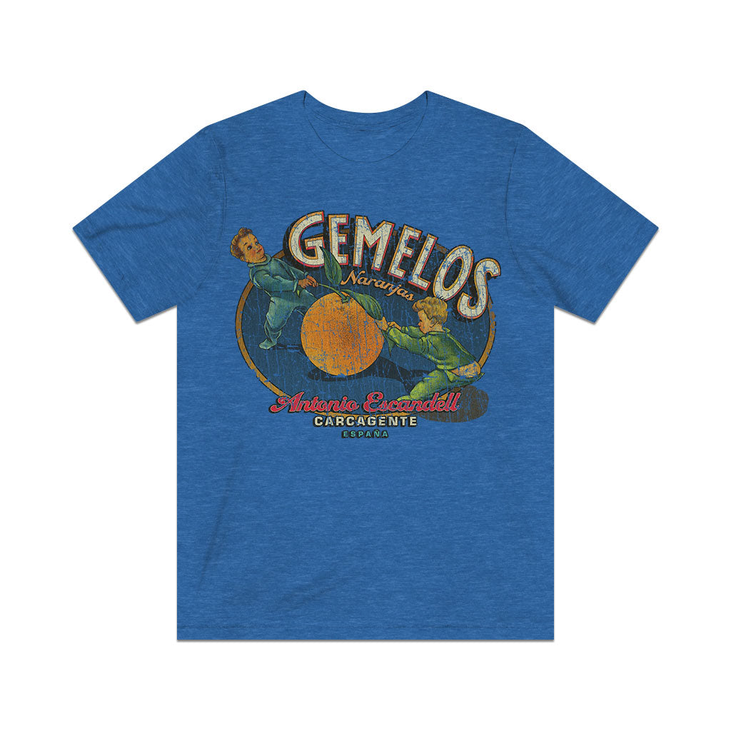 Gemelos Naranjas Carcagente 1935 Vintage Men's T-Shirt