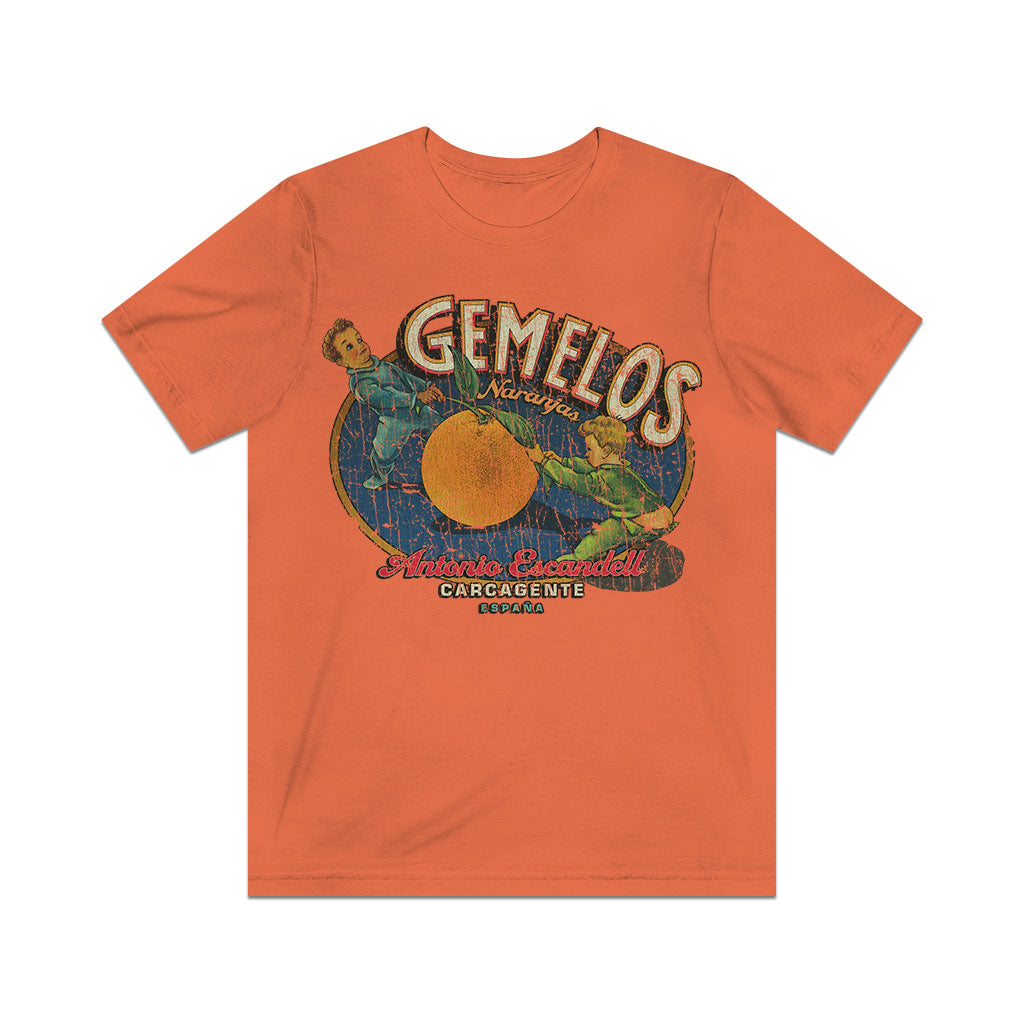 Gemelos Naranjas Carcagente 1935 Vintage Men's T-Shirt