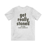 Get Really Stoned... Drink Wet Cement 1981 Vintage Men's T-Shirt