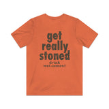 Get Really Stoned... Drink Wet Cement 1981 Vintage Men's T-Shirt