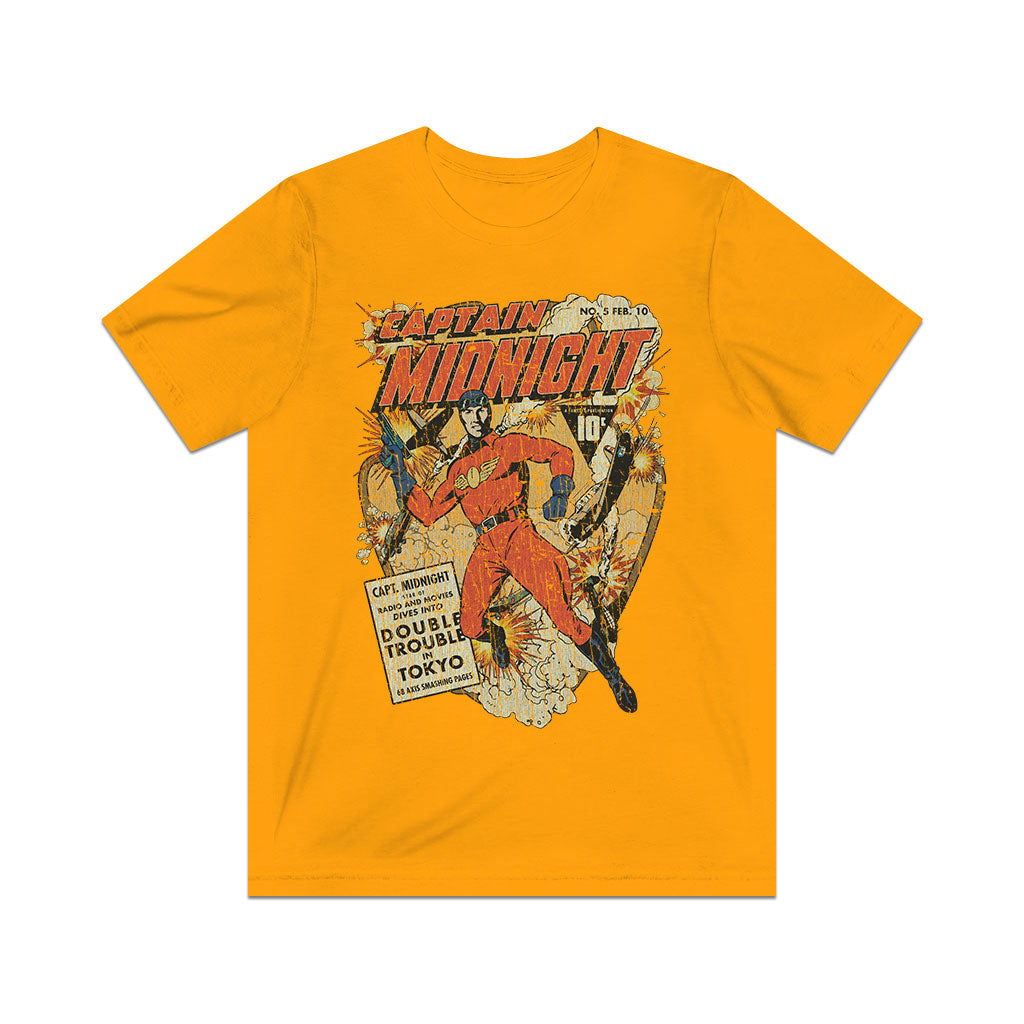 Captain Midnight 5 Double Trouble in Tokyo 1943 Vintage Men's T-Shirt