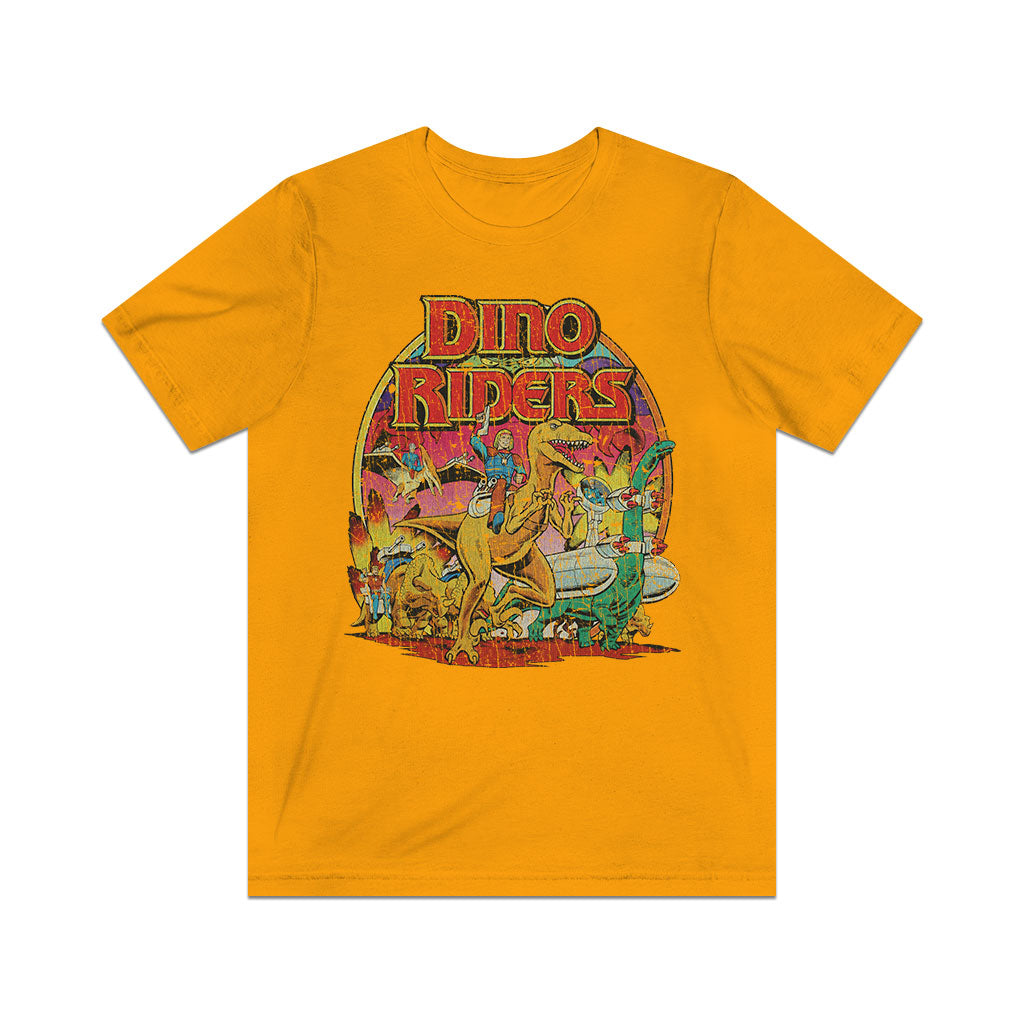 Dino-Riders The Adventure Begins 1988 Vintage Men's T-Shirt