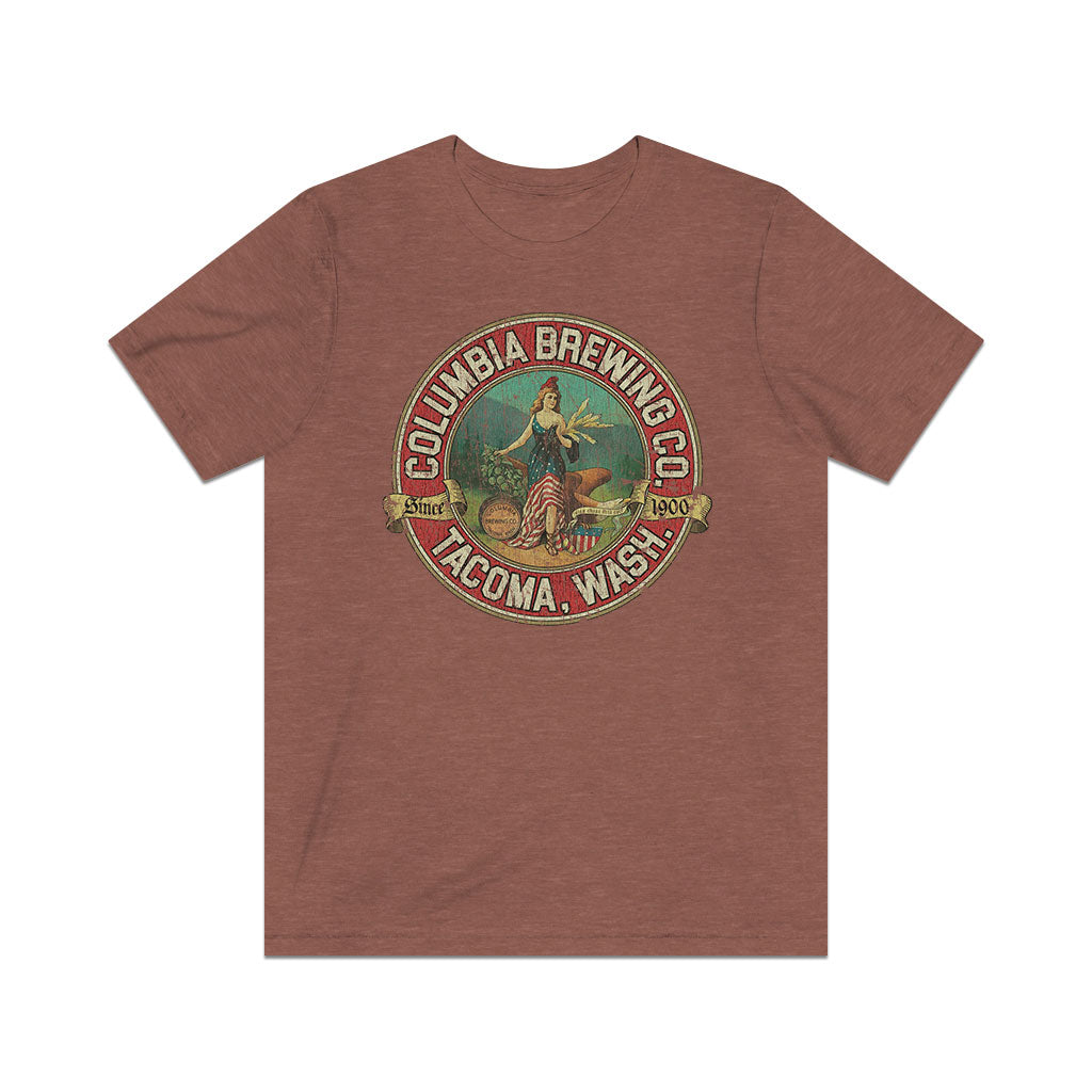 Columbia Brewing Company Tacoma 1900 Vintage Men’s T-shirt