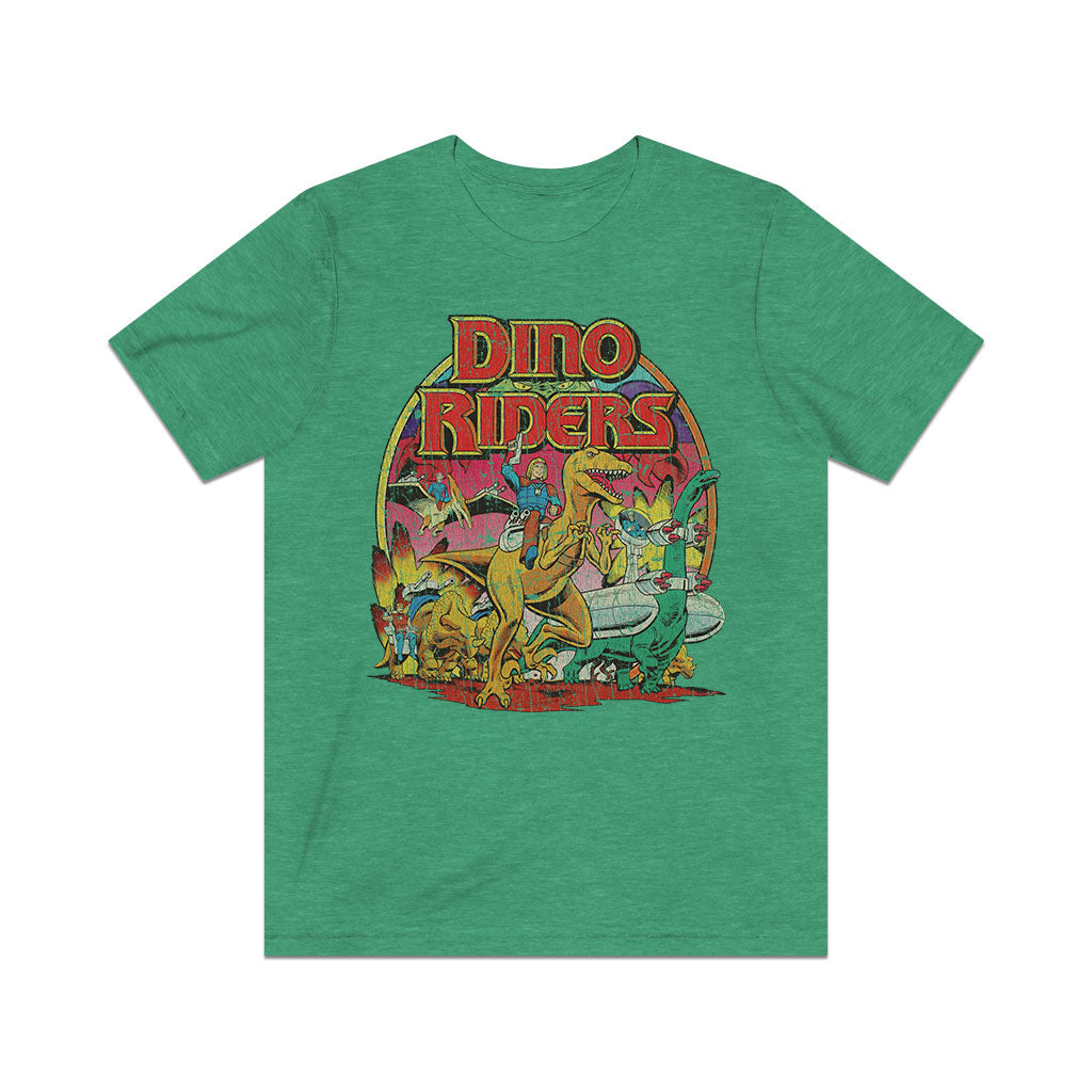 Dino-Riders The Adventure Begins 1988 Vintage Men's T-Shirt