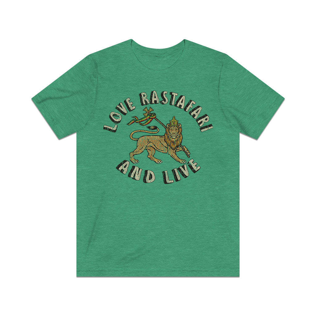 Love Rastafari And Live 1971 Vintage Men's T-Shirt