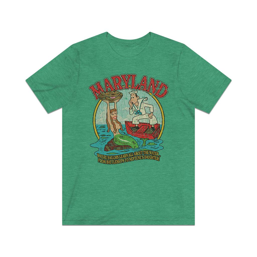 Maryland - Where Sailors Learn All About The Water 1961 Vintage Men's T-Shirt