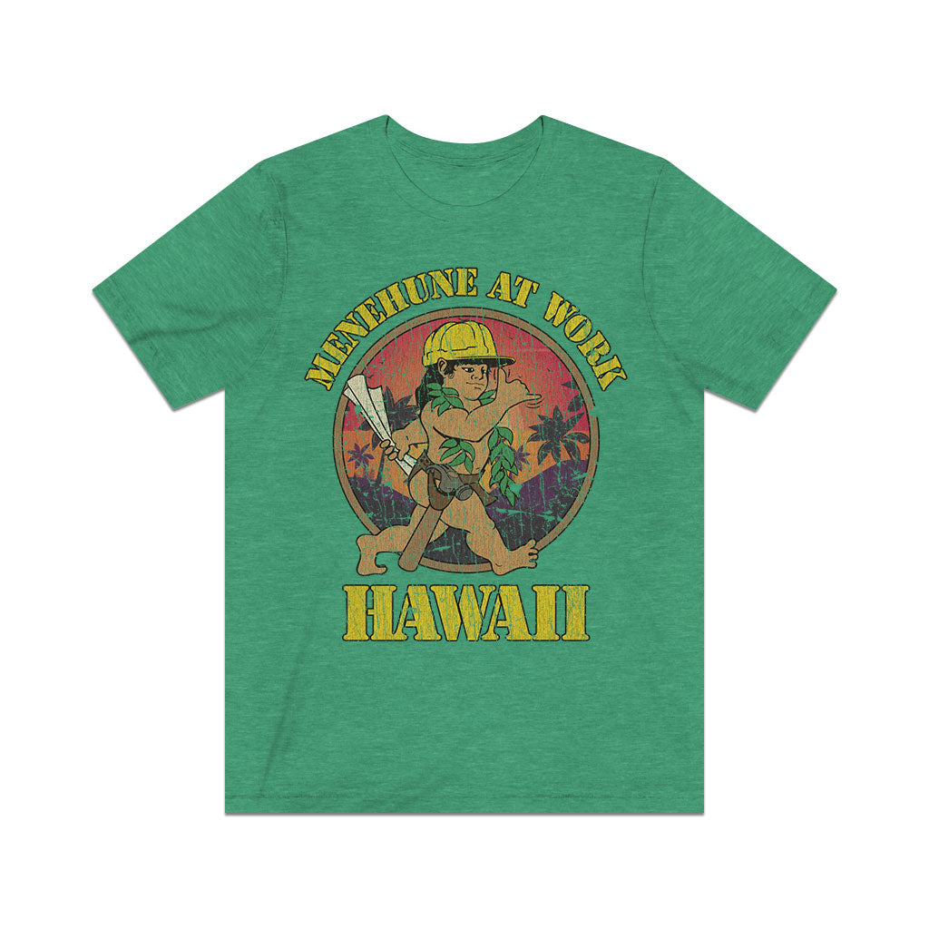 Menehune at Work 1986 Vintage Men's T-Shirt