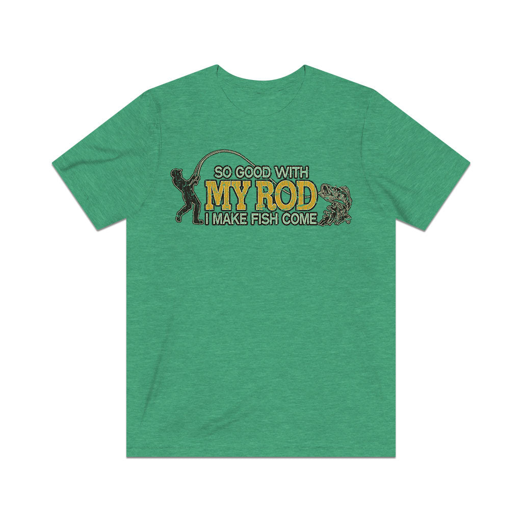 So Good With My Rod I Make Fish Come 1985 Vintage Men's T-Shirt