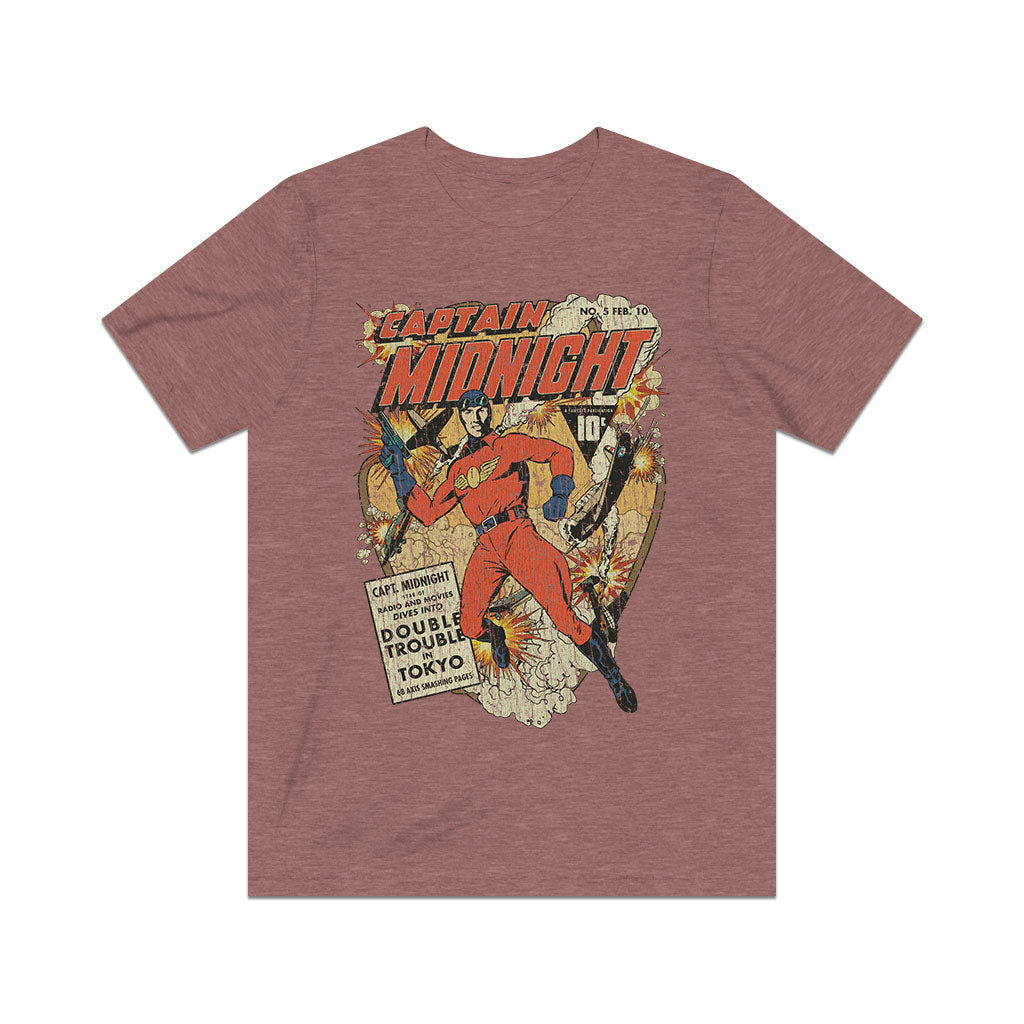 Captain Midnight 5 Double Trouble in Tokyo 1943 Vintage Men's T-Shirt