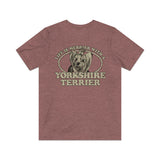 Life is Merrier With a Yorkshire Terrier 1982 Vintage Men's T-Shirt