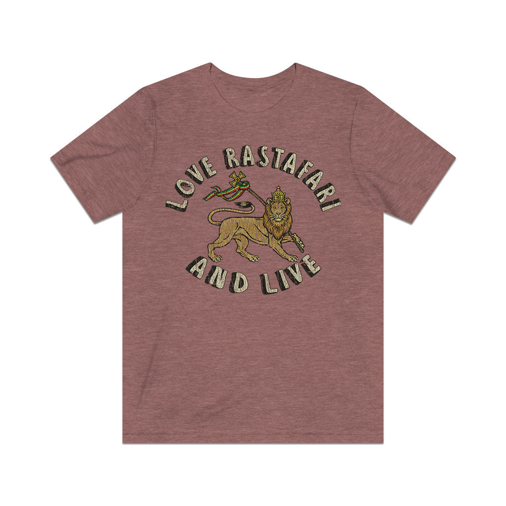 Love Rastafari And Live 1971 Vintage Men's T-Shirt