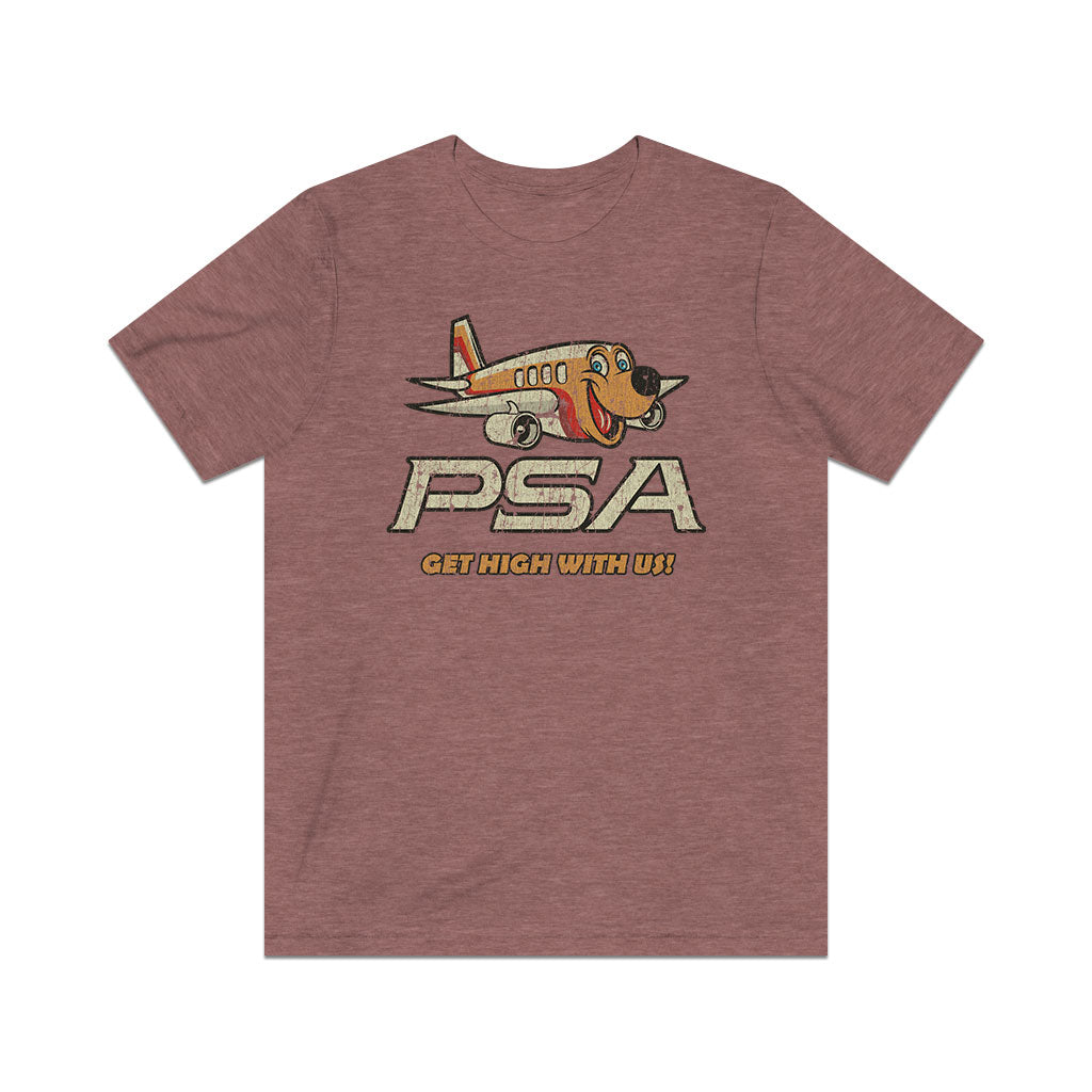 Pacific Southwest Airlines (PSA) 1982 Vintage Men's T-Shirt