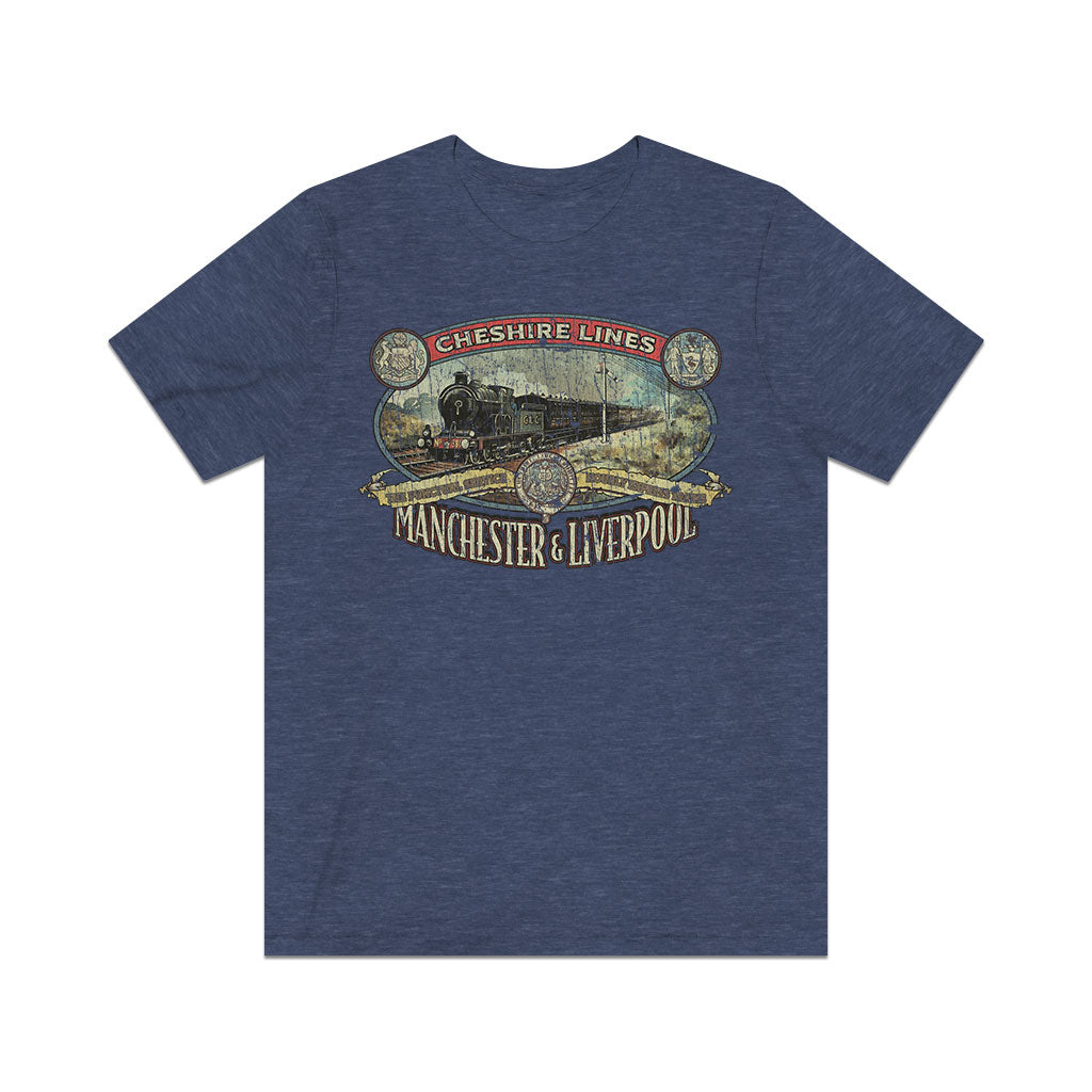 Cheshire Lines Railroad 1863 Vintage Men's T-Shirt