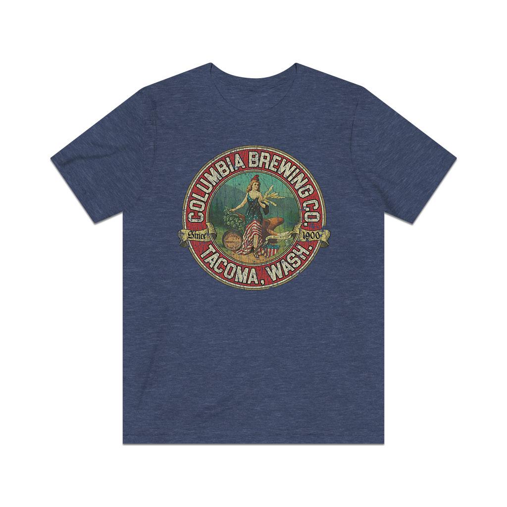 Columbia Brewing Company Tacoma 1900 Vintage Men’s T-shirt
