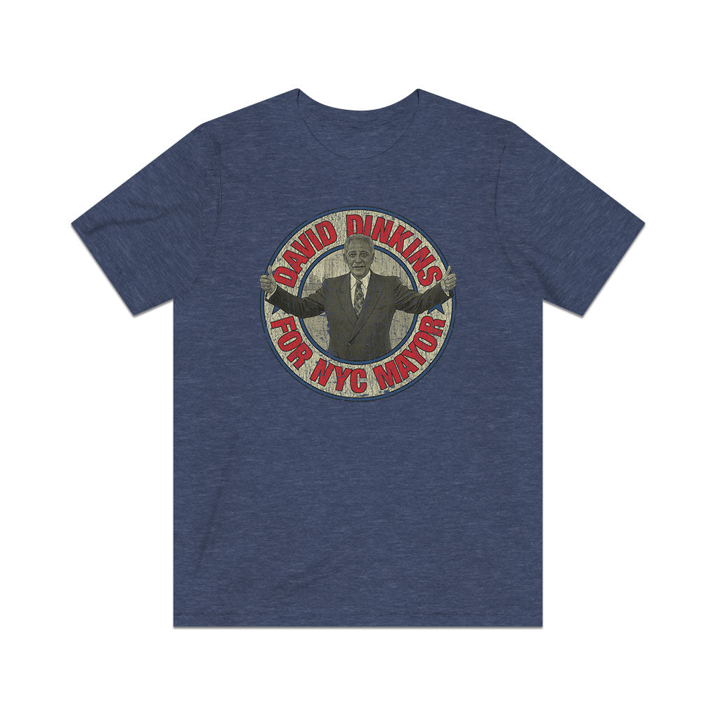 Dinkins For NYC Mayor 1989 Vintage Men's T-Shirt