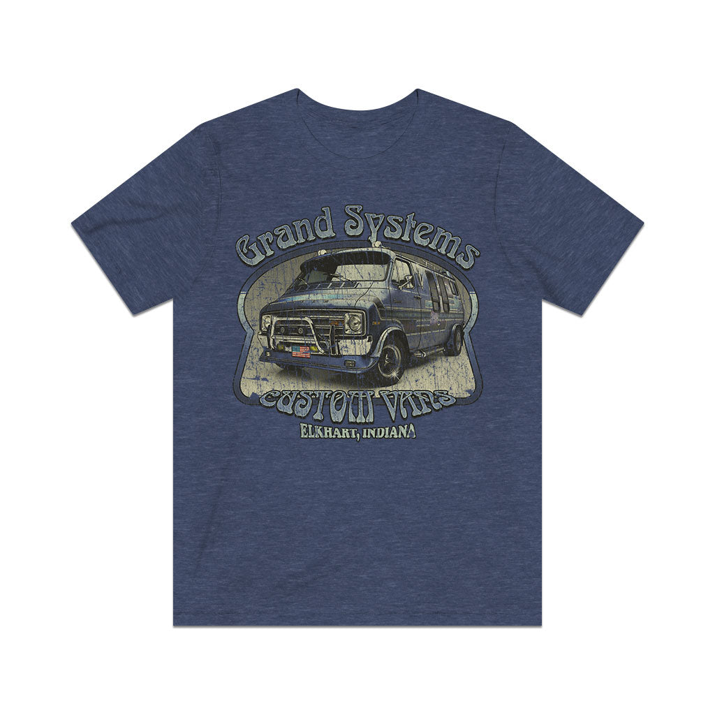 Grand Systems Blue Diamond Van 1977 Vintage Men's T-Shirt