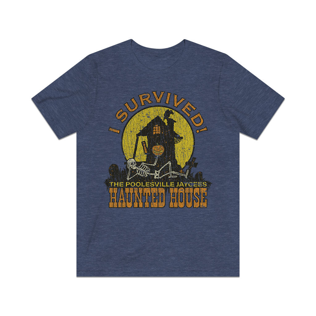 Poolesville Haunted House Survivor 1980 Vintage Men's T-Shirt