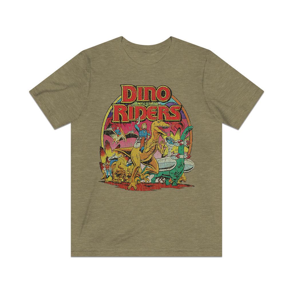 Dino-Riders The Adventure Begins 1988 Vintage Men's T-Shirt