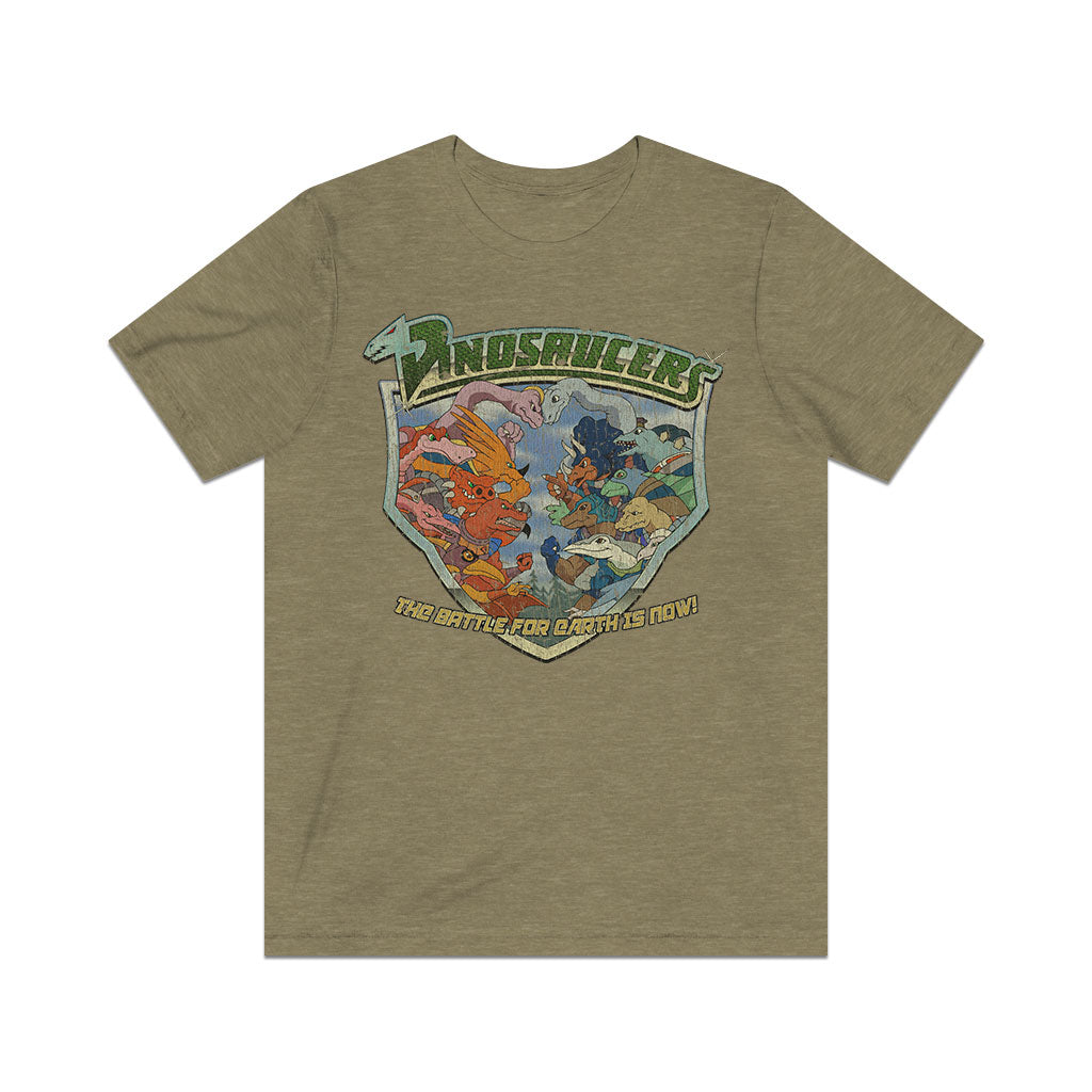 Dinosaucers Battle for Earth 1987 Vintage Men's T-Shirt