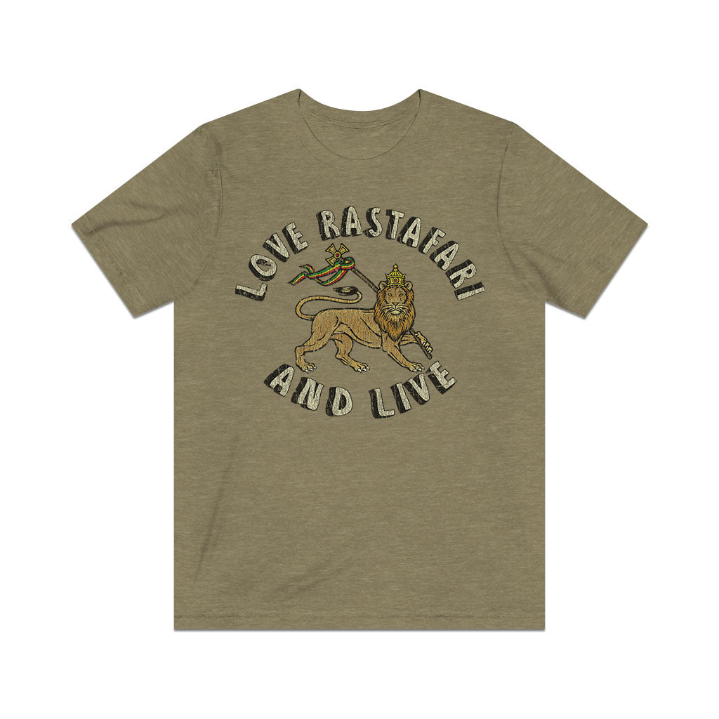 Love Rastafari And Live 1971 Vintage Men's T-Shirt