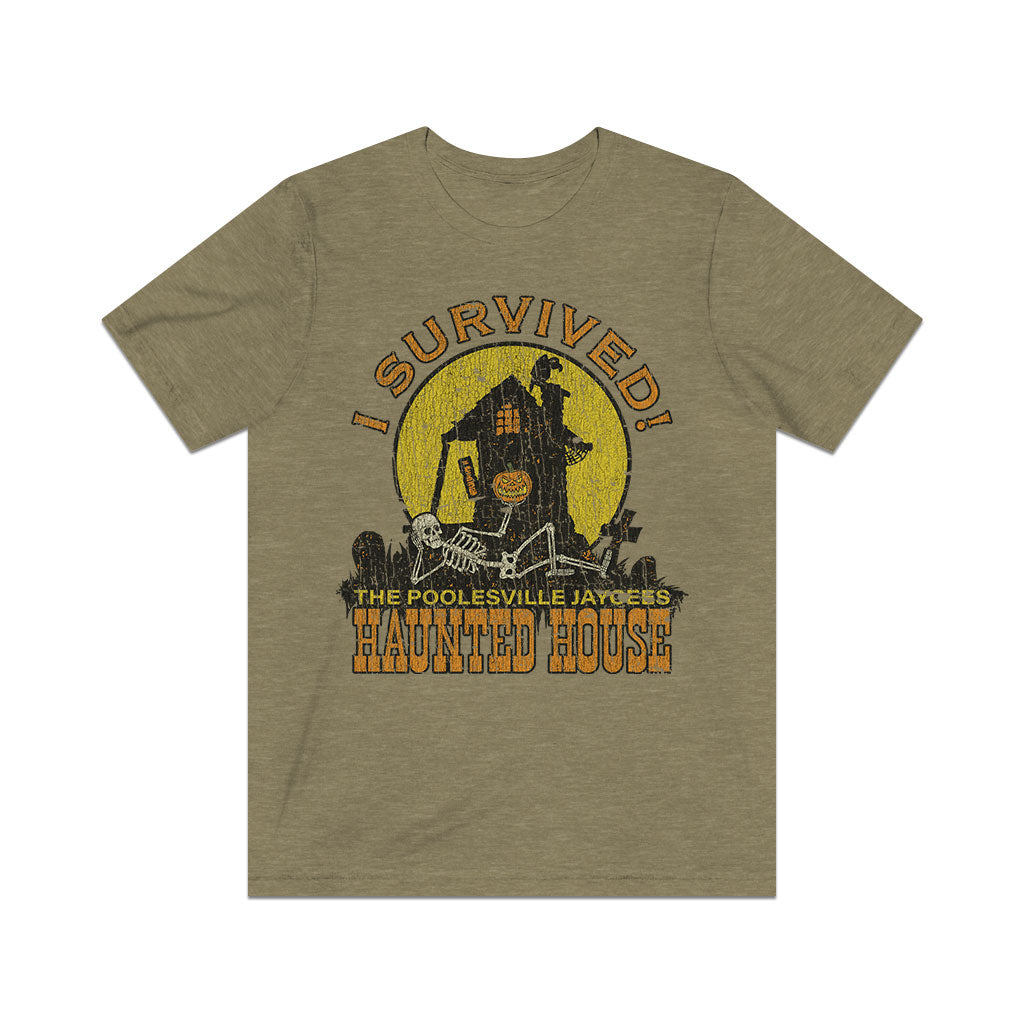 Poolesville Haunted House Survivor 1980 Vintage Men's T-Shirt