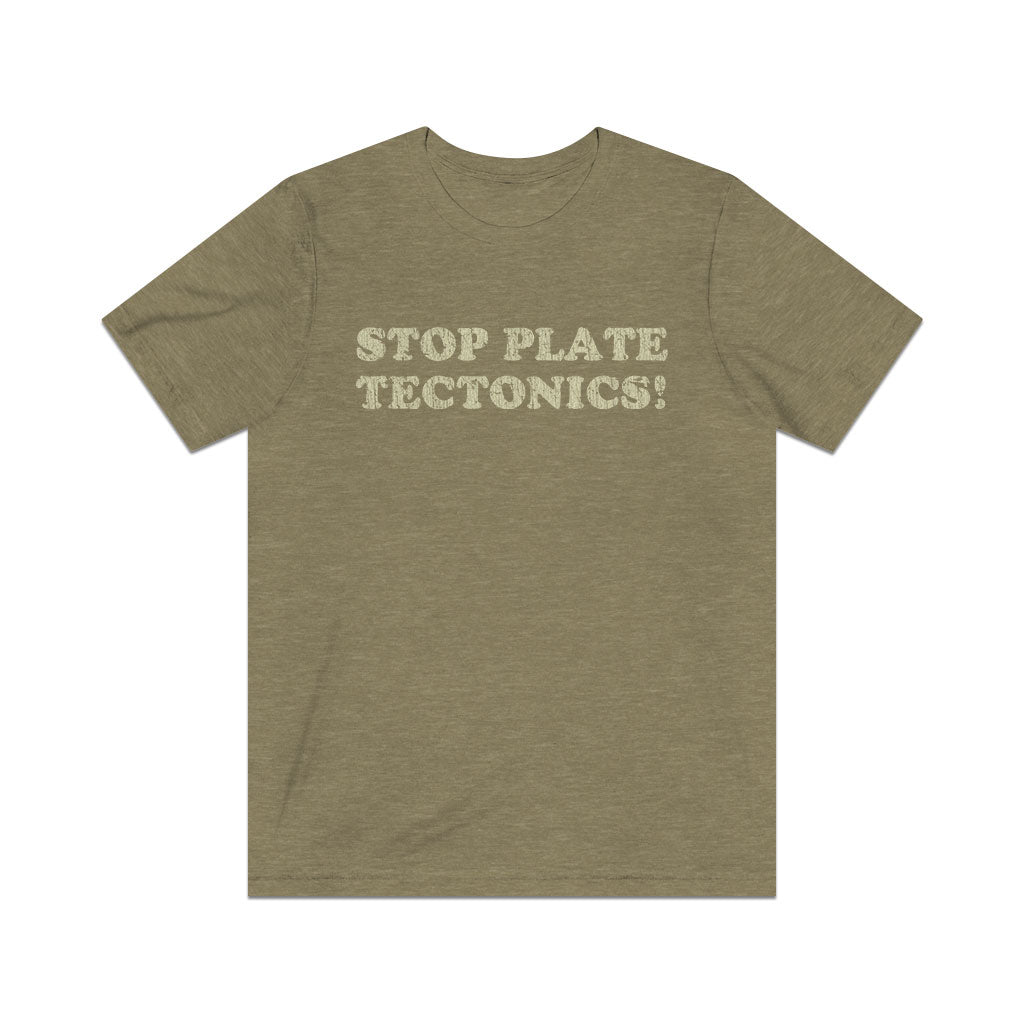 Stop Plate Tectonics 1991 Vintage Men's T-Shirt