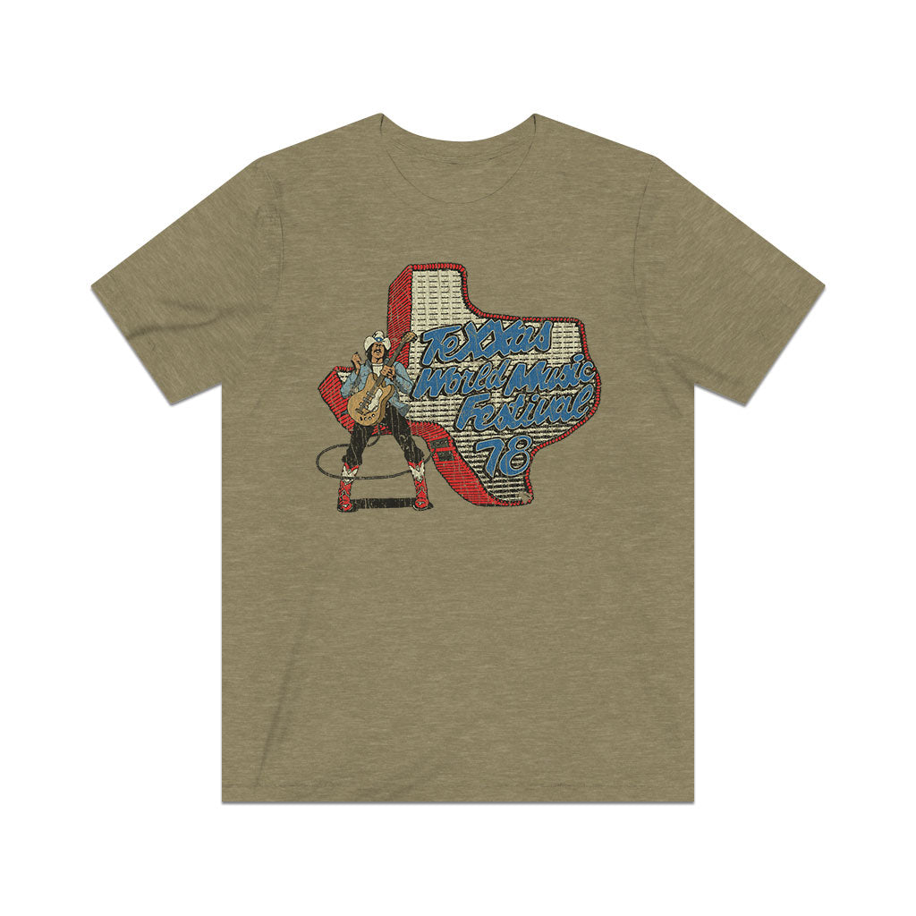 Texxas World Music Festival 1978 Vintage Men's T-Shirt