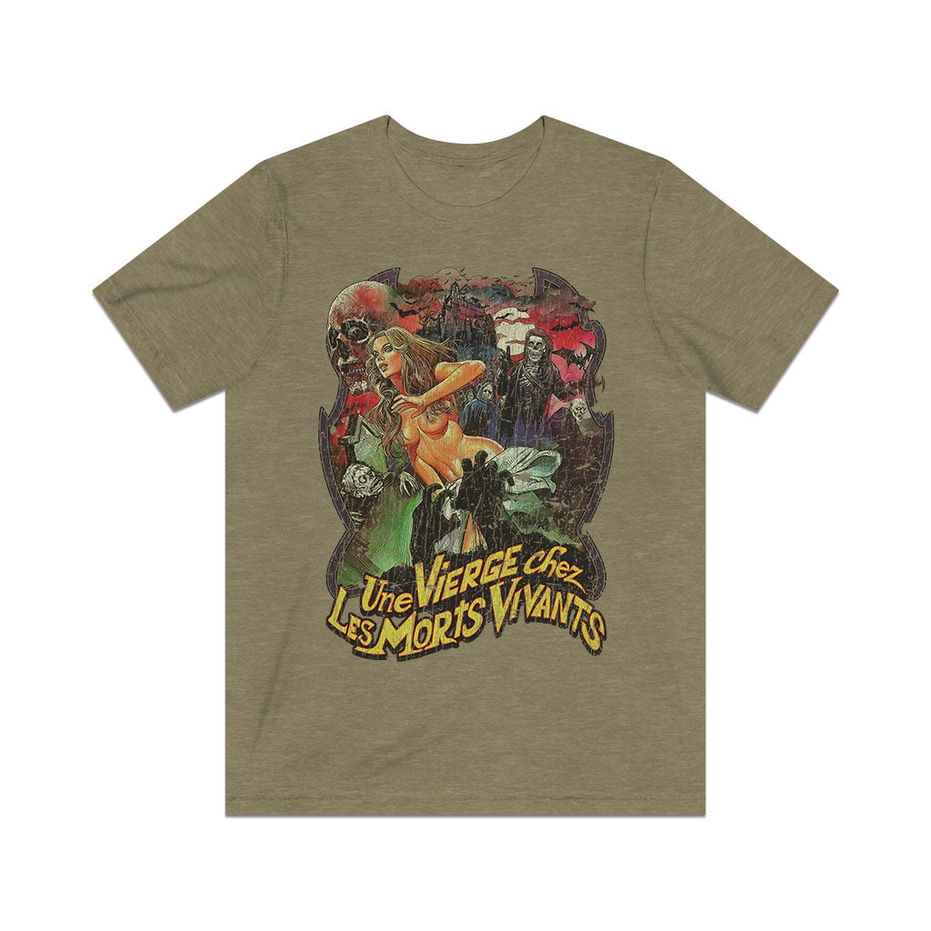 Une Vierge Chez Les Morts-Vivants 1973 Vintage Men's T-Shirt