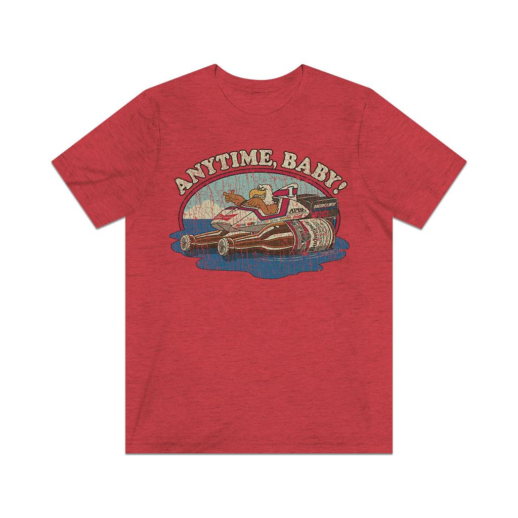 Anytime, Baby! Eagle Outboard Racing 1986 Vintage Men's T-Shirt