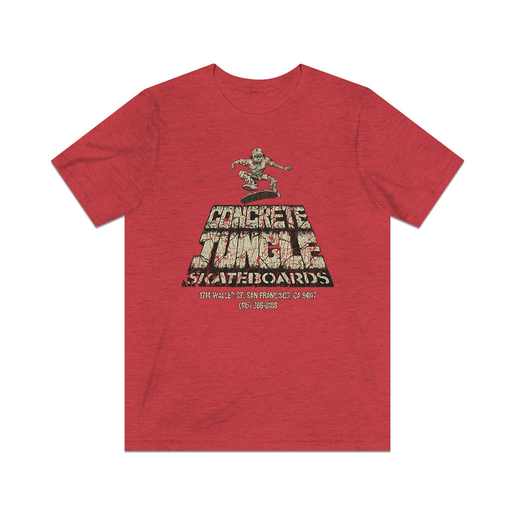 Concrete Jungle Skateboards 1987 Vintage Men's T-Shirt