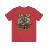 Crawfords Restaurant, Guns & Ammo 1980 Vintage Men’s T-shirt