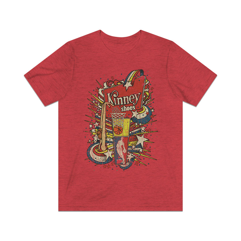 Kinney Basketball Shoes - Caucasian 1977 Vintage Men's T-Shirt