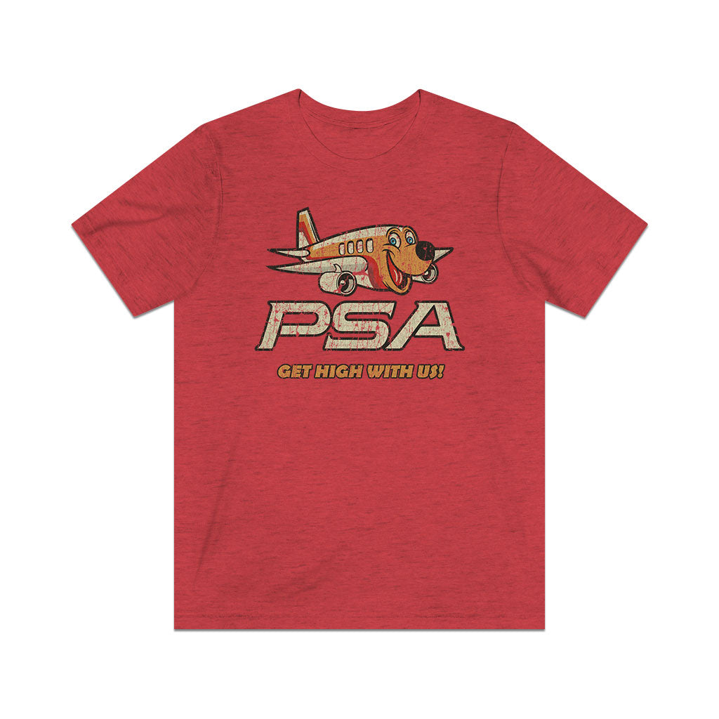 Pacific Southwest Airlines (PSA) 1982 Vintage Men's T-Shirt