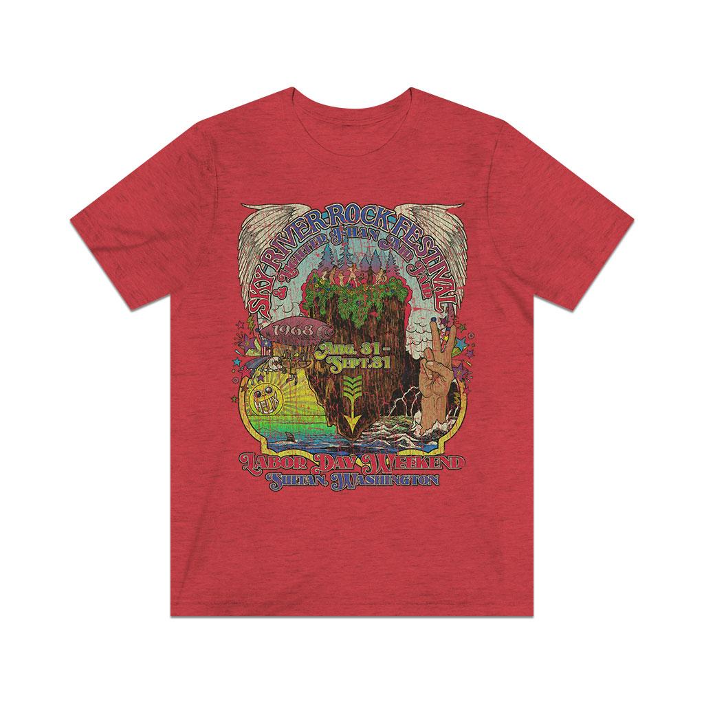 Sky River Rock Festival and Lighter Than Air Fair 1968 Vintage Men's T-Shirt
