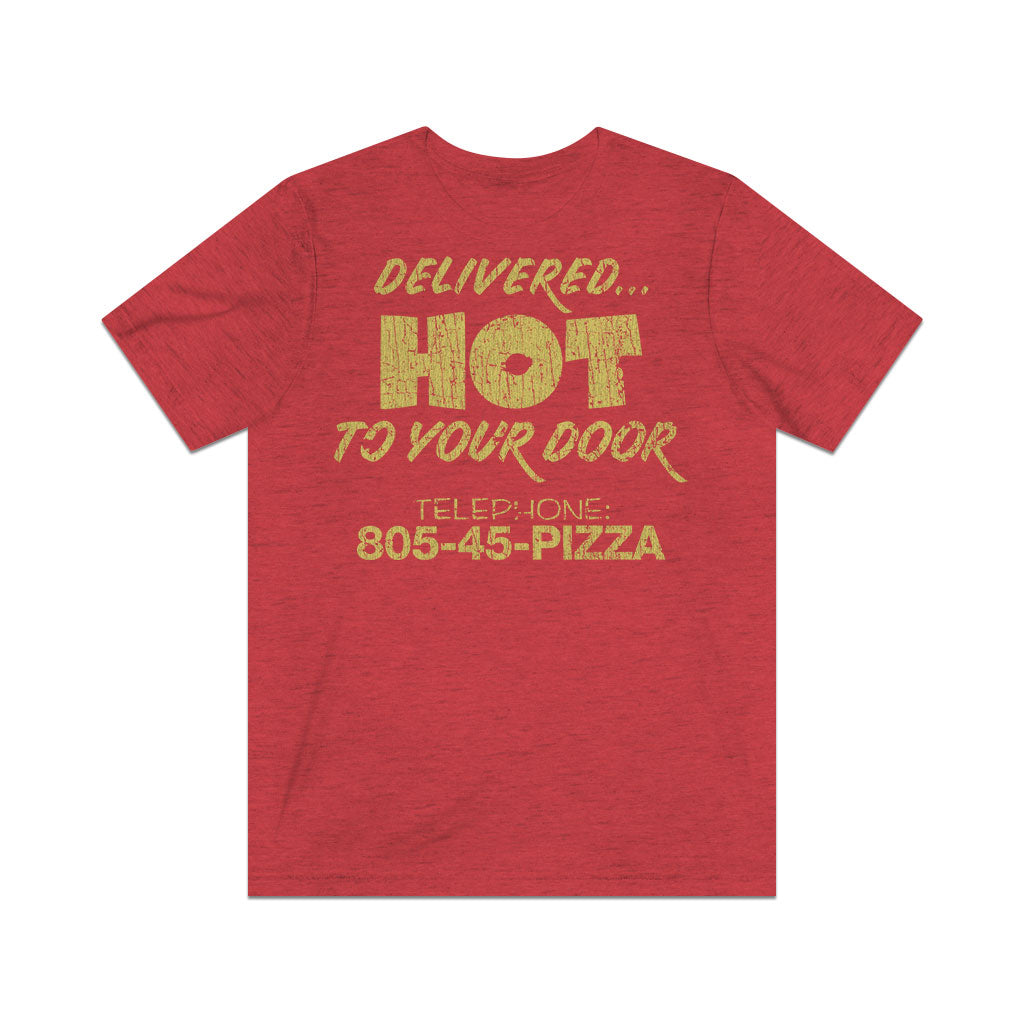 Surfer Boy Pizza 1986 F/B Vintage Men's T-Shirt