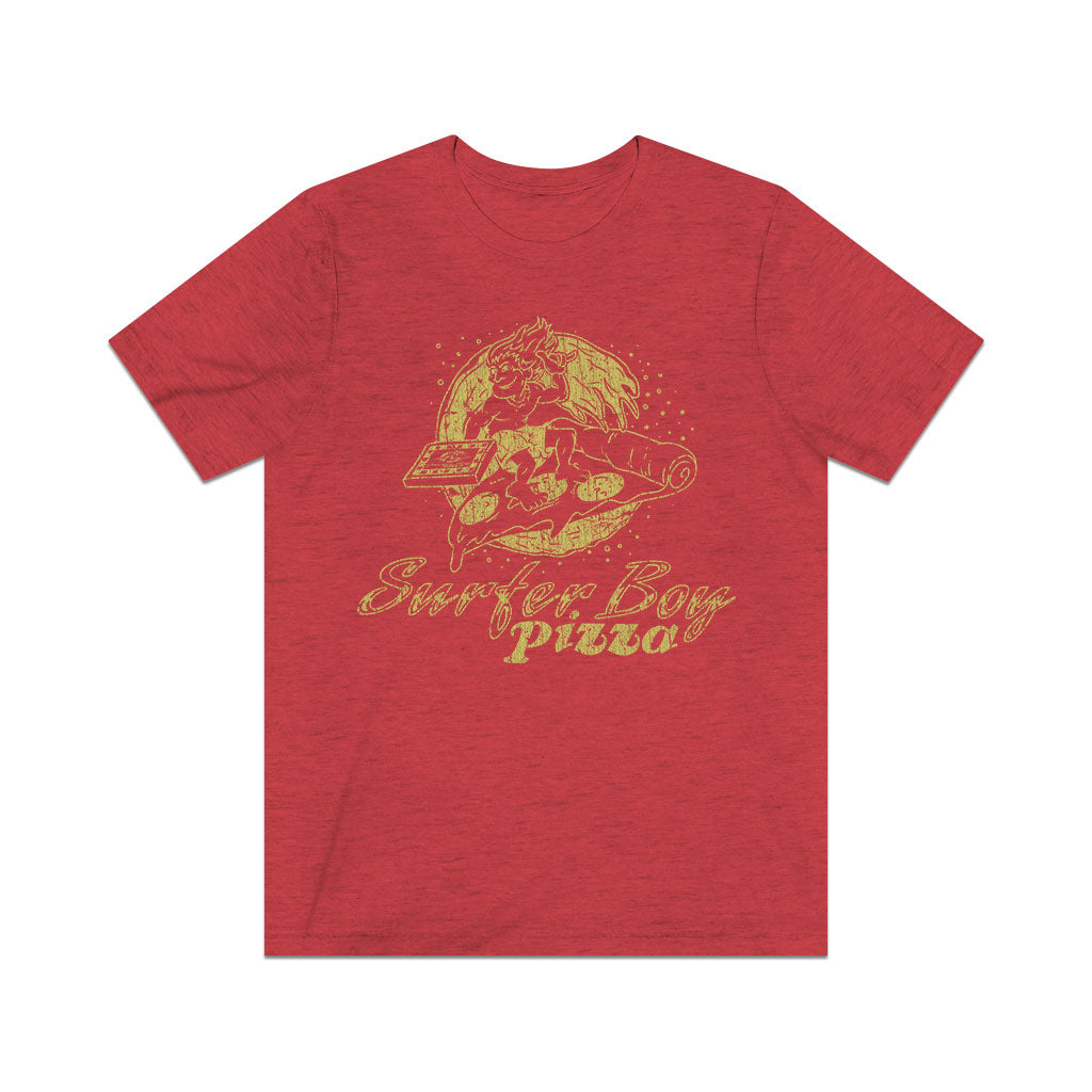 Surfer Boy Pizza 1986 Vintage Men's T-Shirt