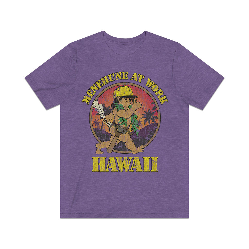 Menehune at Work 1986 Vintage Men's T-Shirt